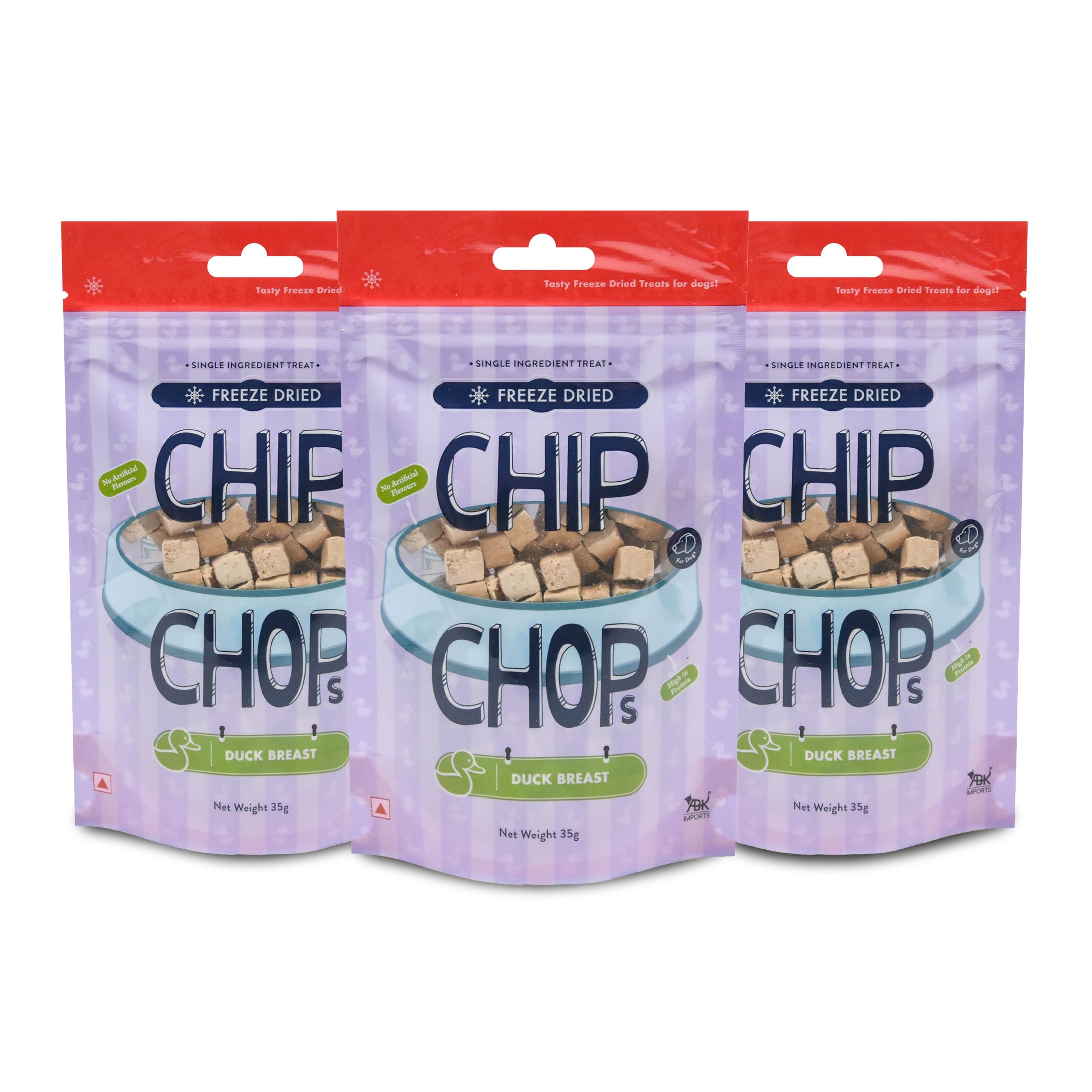 Chip Chops Freeze Dried Duck Breast FDog Treat, Easily Digestible, Healthy Dog Treat, Perfect for Snacks, Suitable for All Dog Breeds, (Pack of 3) - Each 35gm (B0BRZXWSVP) Amazon Price History, Amazon Price Tracker