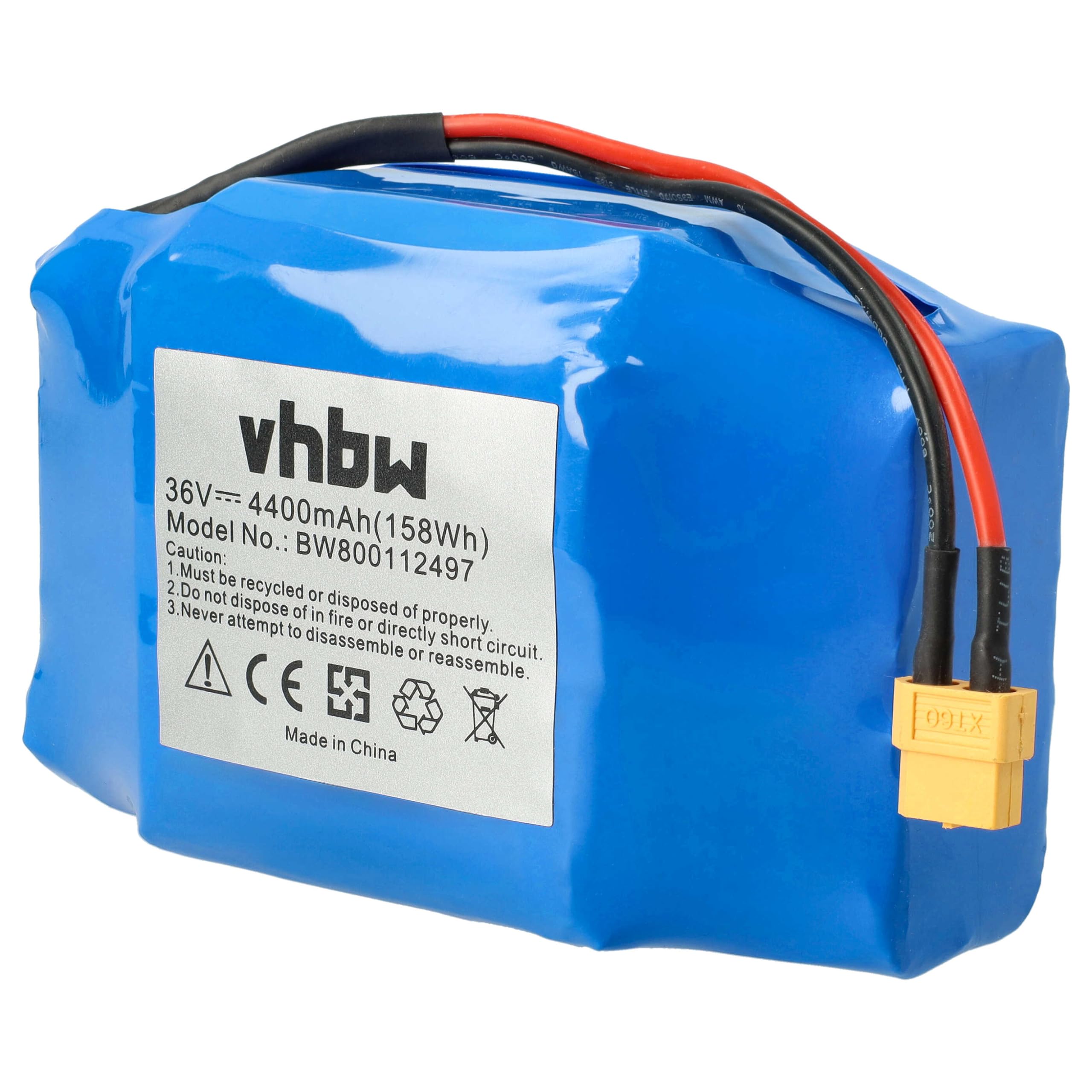 vhbw Batterie Remplacement pour VictPower Vica 10S2P | pour E-Scooter (4400mAh, 36V, Li-ion)