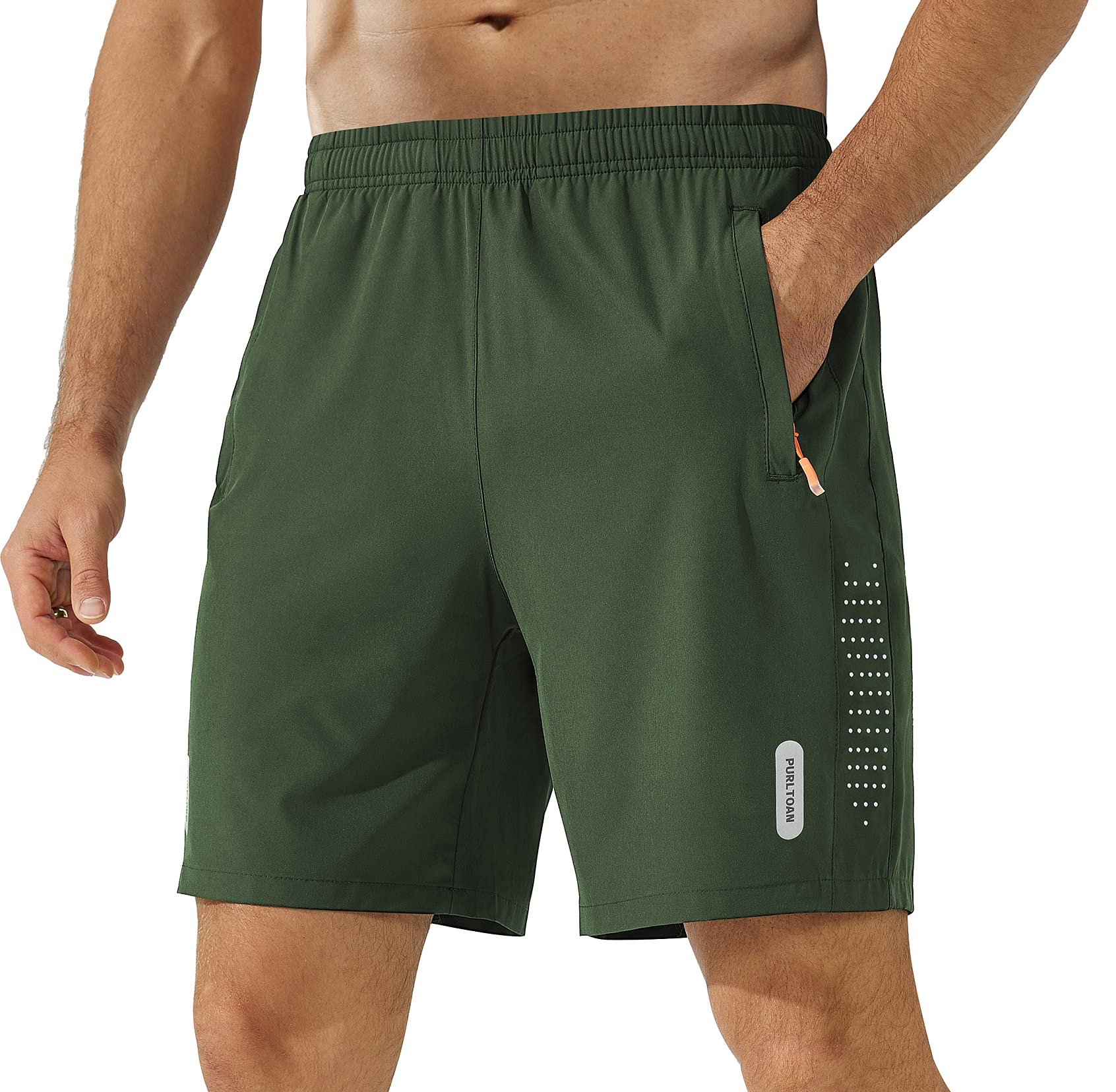 Purltoan Men's Athletic Shorts 