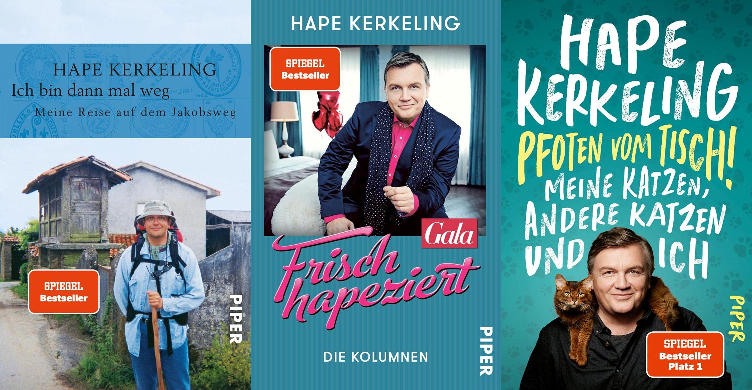 Hape Kerkeling - 3 Spiegel-Bestseller im Set + 1 exklusives Postkartenset