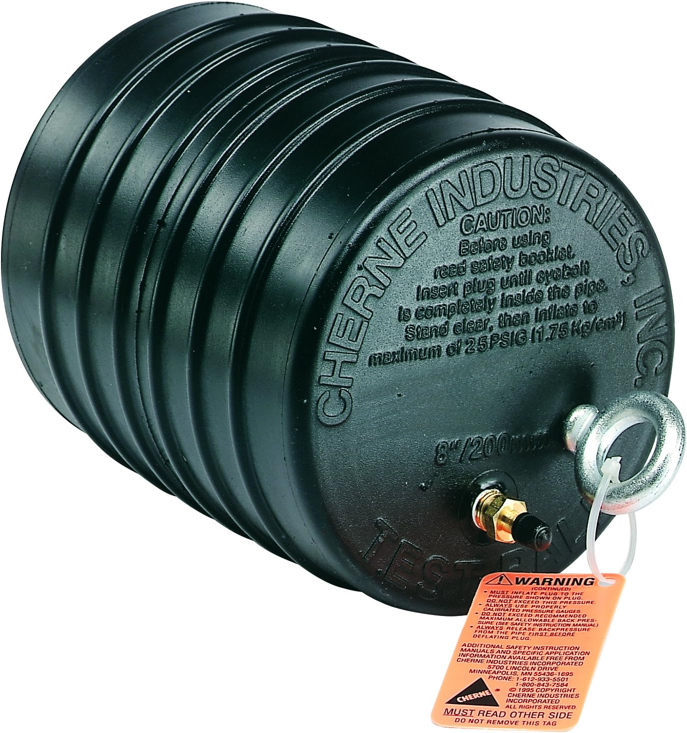 Oatey 041386 Cherne 8-Inch Single-Size Test-Ball Plugs, Small