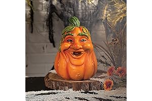 Fun Express Expressive Pumpkin Smile Resin Fall Decoration