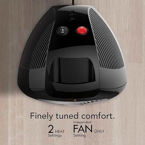 Miniatura 4 de Vornado Calentador de espacio personal VH202 (2025), características de seguridad avanzadas, 2 ajustes de calor, calefacción directa, ajuste solo
