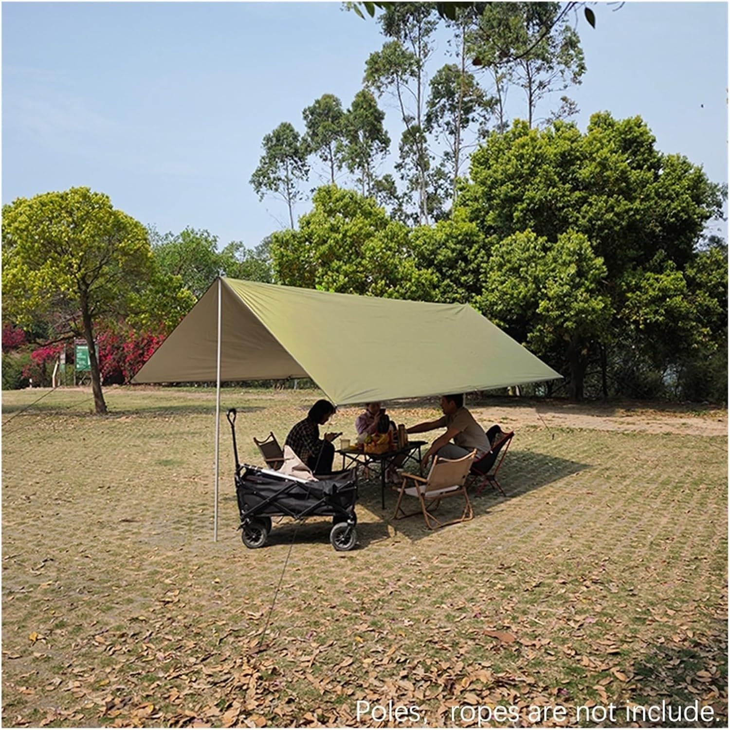 サンシェード タープ アウトドア キャンプ 防水 オーニング シルバーコーティング サンシェルター ピクニック BBQ 軽量 キャノ