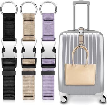 3 Pcs Jacket Gripper Straps for Travel Add a Bag Luggage Strap