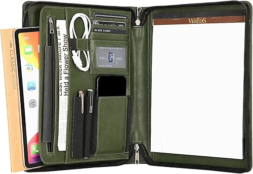 Miniatura 9 de Carpeta de cuero vegano, carpeta personalizada de 3 anillos para mujer, carpeta de cuero rosa, organizador de cartera hecha a mano, carpeta de