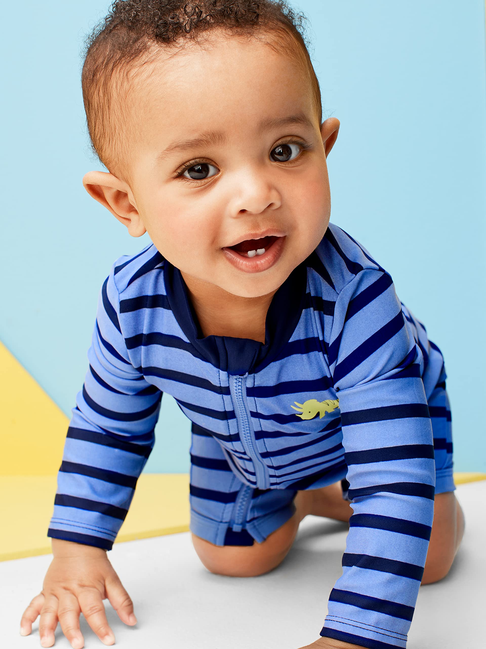 Simple Joys by Carter's Assorted Rashguard-Set Traje de baño de una Sola Pieza Bebé-Niños (Pack de 2)