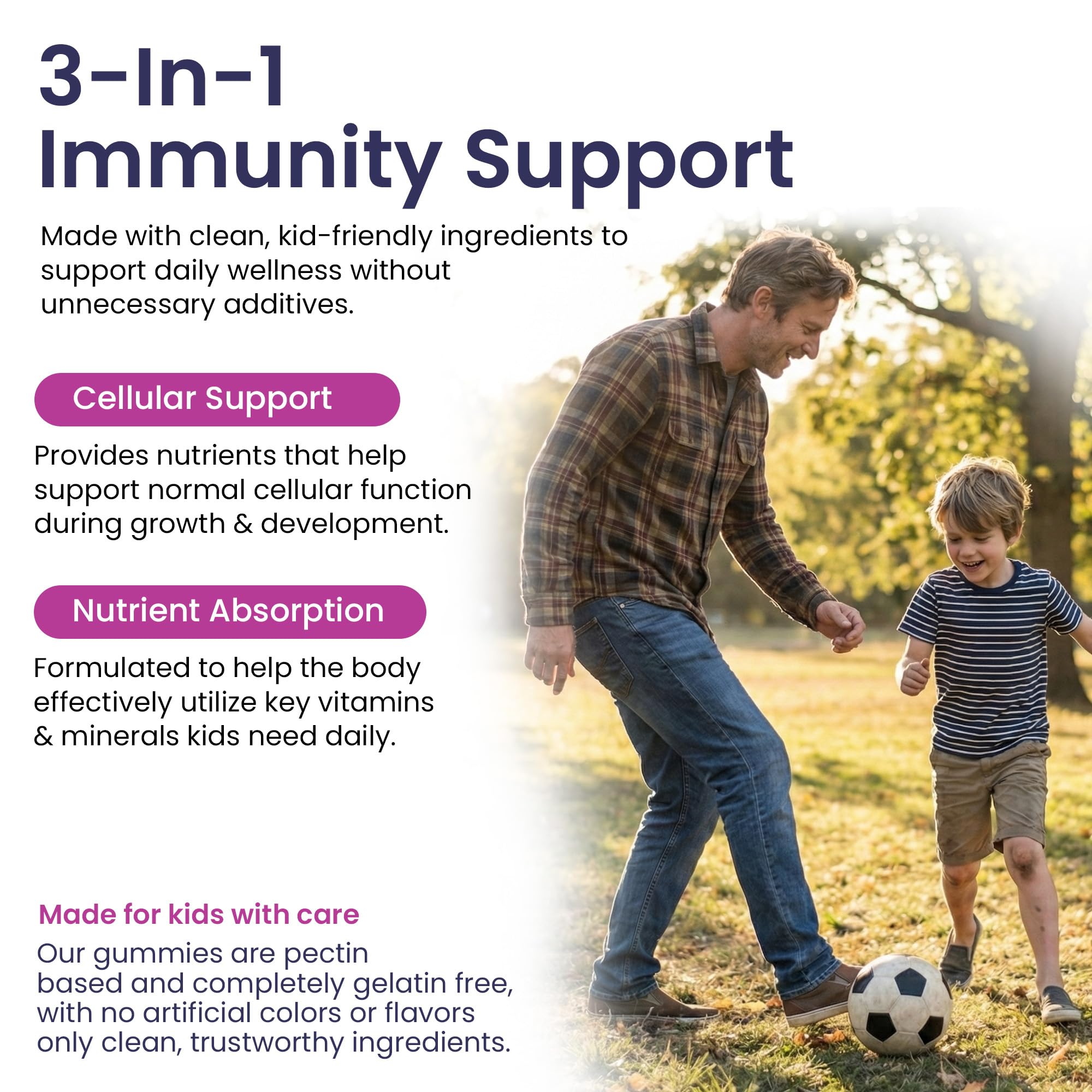 Elderberry Gummies for Kids - 3 in 1 Elderberry Vitamin C and Zinc - Vegan, Organic Immune Support Supplement for Kids - No Added Sugar - Dentist Friendly - Non GMO - Allergen free 60 Chewable Gummies — Amazon image 8