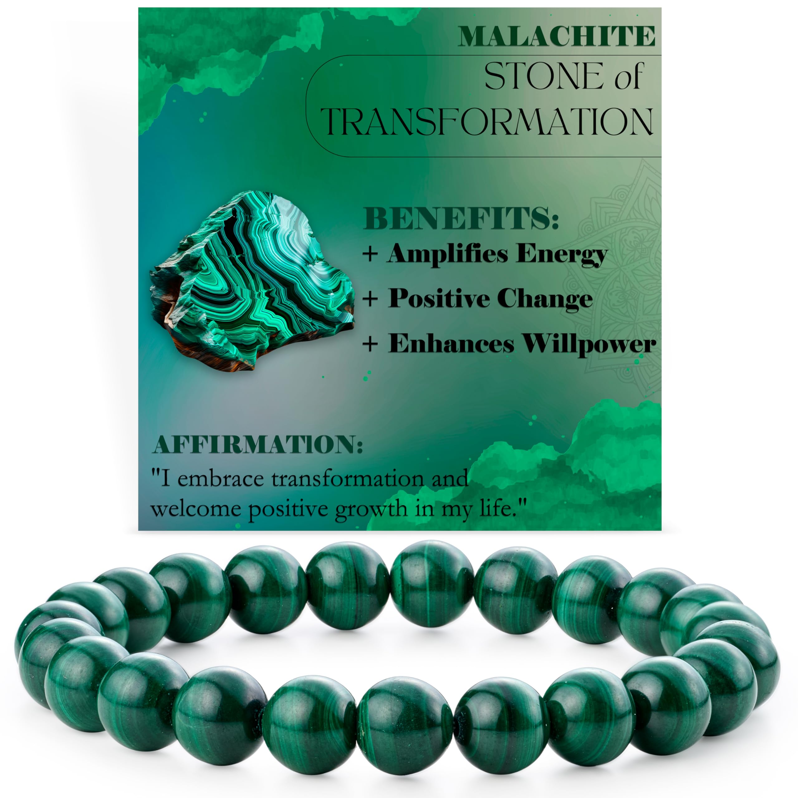 Bivei 8mm Beaded Bracelets for Women Handmade Semi Precious Natural Stone Stretch Elastic Jewelry Yoga Protection Gifts