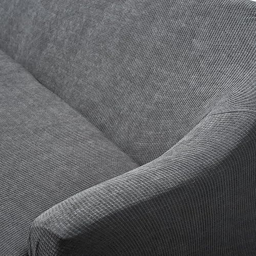 Miniatura 4 de Juego de fundas protectoras de muebles de 3 piezas para sofá, sofá biplaza o sillón con brazos, elástica (de 4 vías)) para adaptarse o fundas, juego