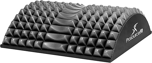 ProsourceFit Dispositivo de tracción ortopédica con punta de estiramiento arqueada y soporte de masaje lumbar inferior