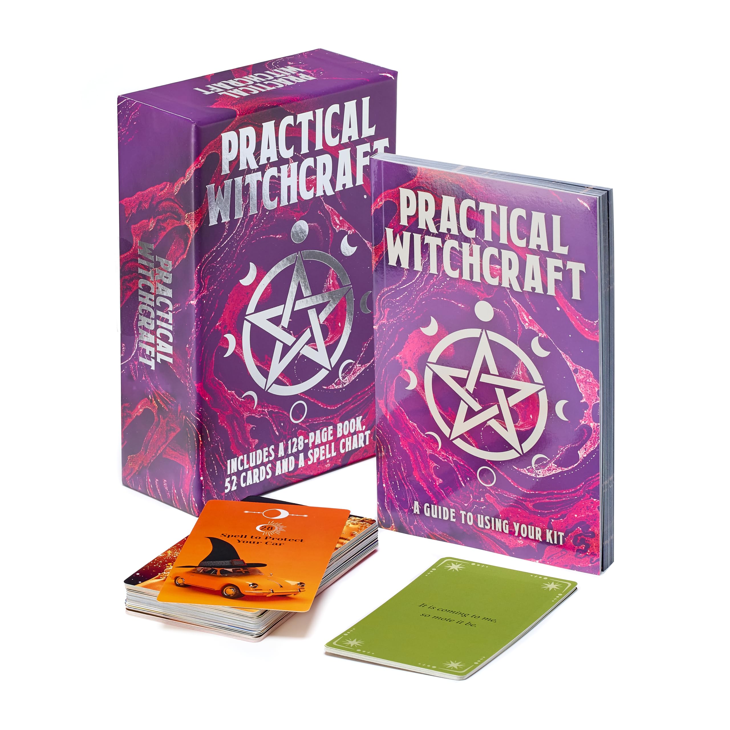 Practical Witchcraft Book & Card Deck: Includes 128-page book, 52 cards and a spell chart (Arcturus Oracle Kits)