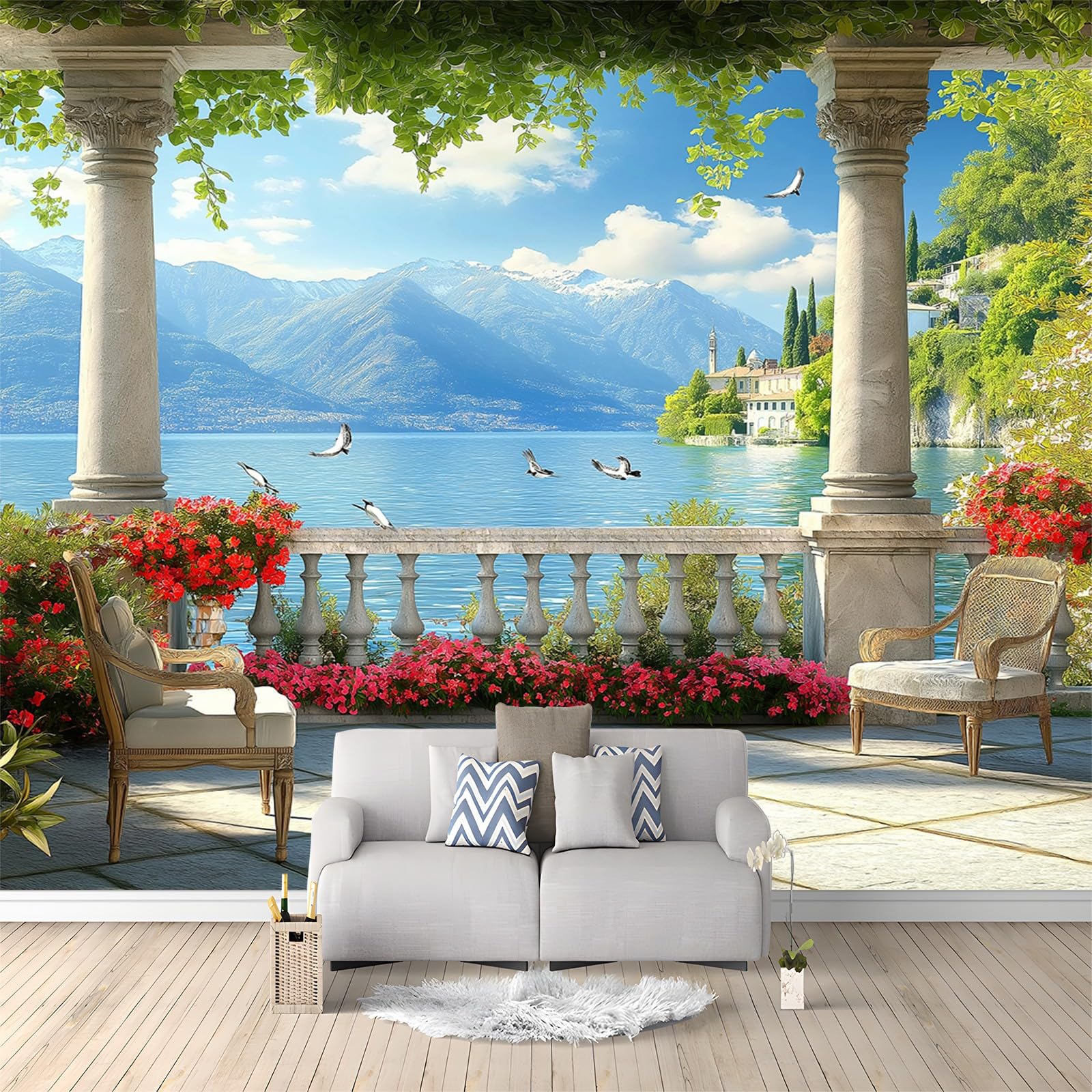TAPISSERIE ANCIENNE MURALE D AUBUSSON TENTURE TABLEAU PANNEAU format 71 X 162 cm EUR 275,00