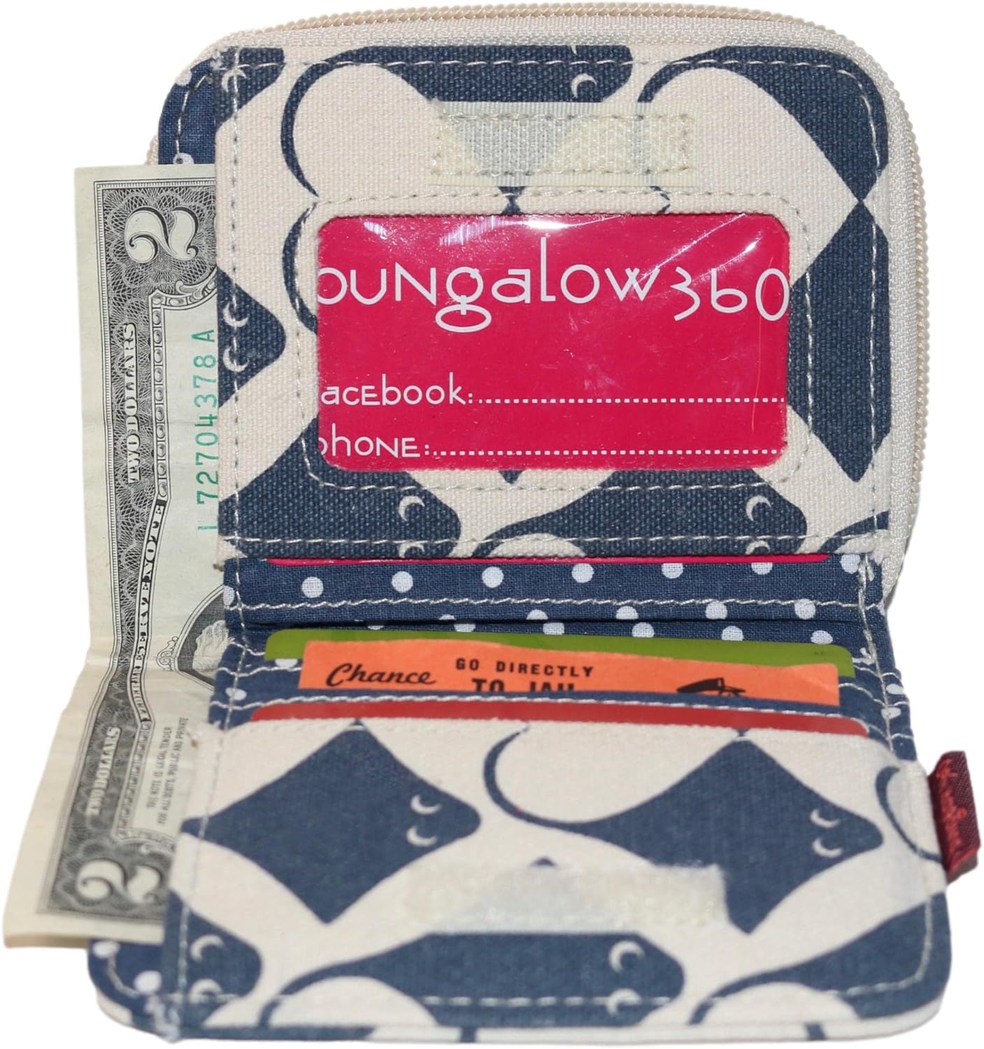 bungalow 360 Billfold Vegan Wallet (Stingray)