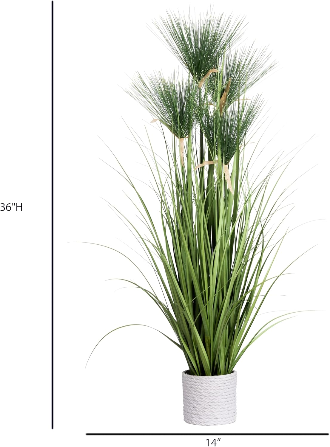 Vintage Home Faux Reed Grass in White Planter | 36” Tall | Beautiful Home Decor