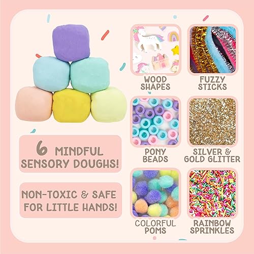 Miniatura 2 de Story Magic Juego sensorial de unicornio arcoíris, desarrolla el desarrollo cognitivo y las habilidades motoras finas, actividades táctiles para