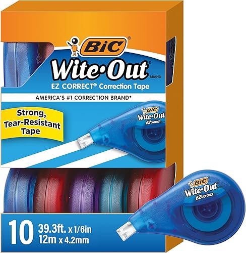 Cinta correctora blanca Bic Wite-Out Cinta correctora blanca Bic Wite-Out