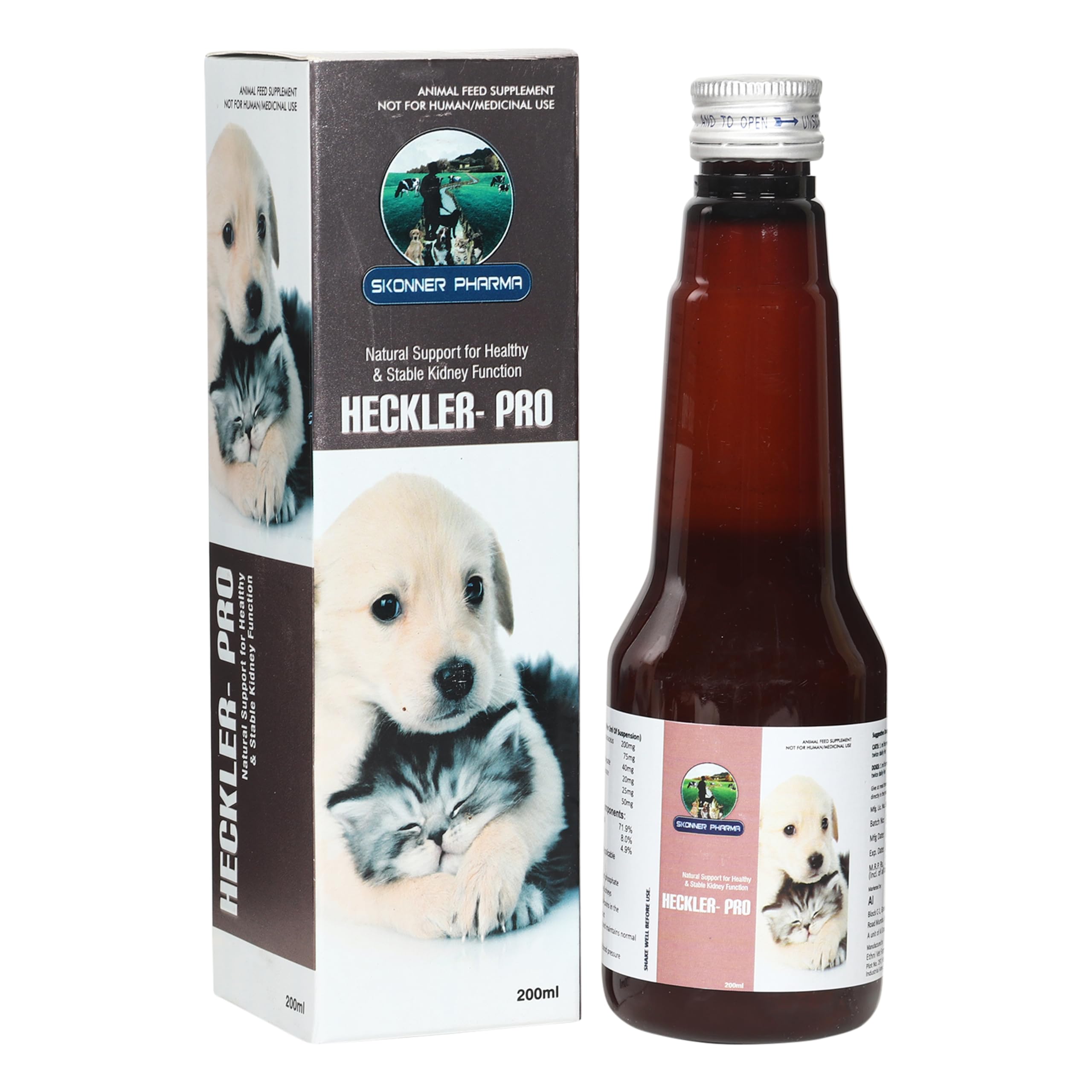 SKONNER PHARMA Heckler-PRO Multivitamins for Dog & Cat Renal Failure in Cats and Dogs (200ml) (B0CRVK3HQ6) Amazon Price History, Amazon Price Tracker