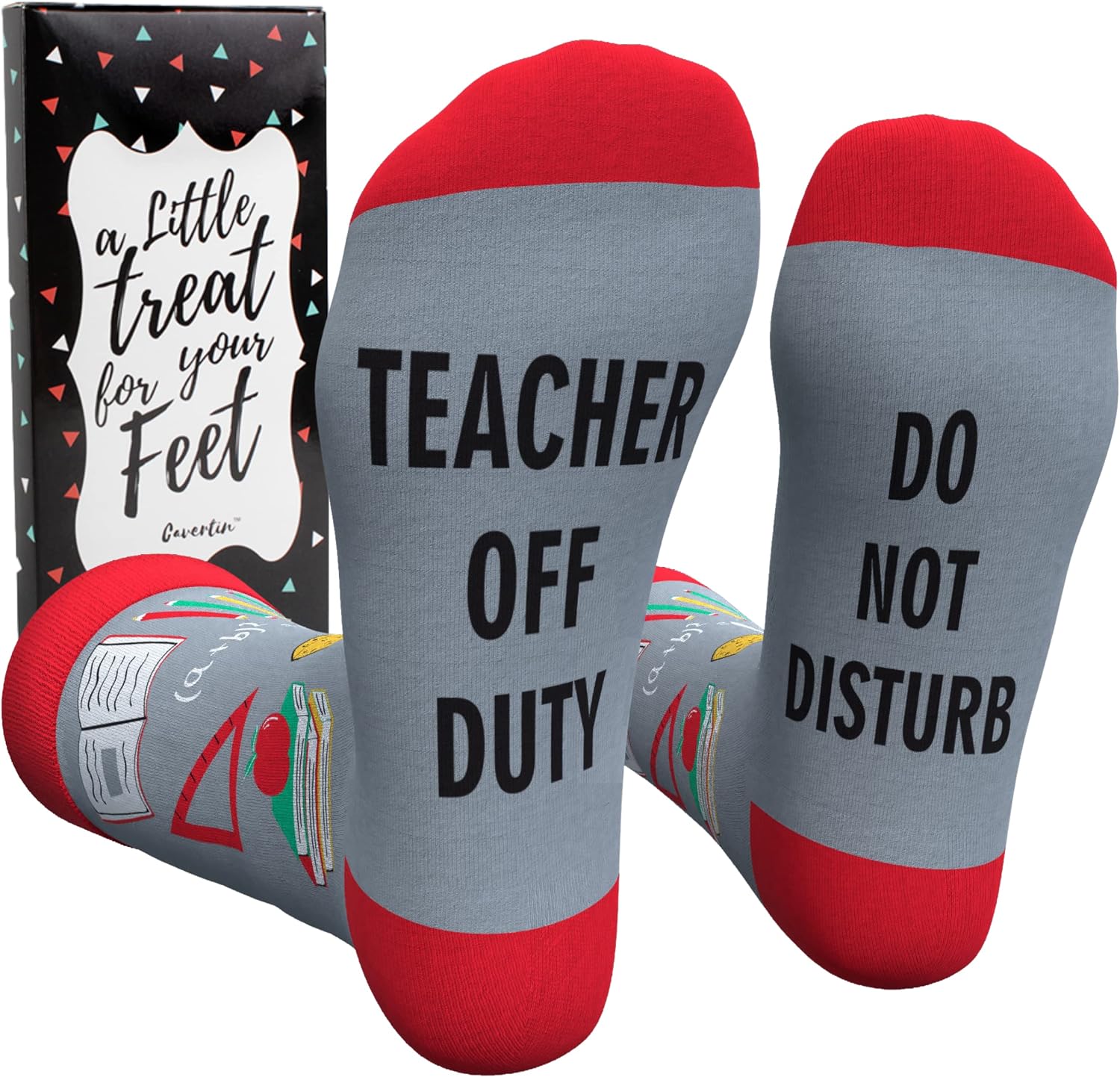 Cavertin Women's Mom Grandma Retirement Dentist Teacher Nurse Socks with Gift Box Gifts for Her