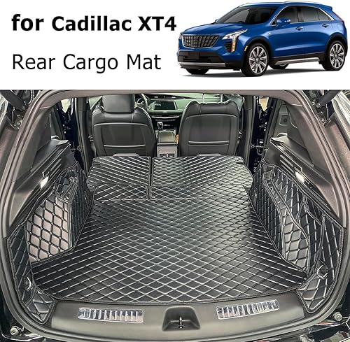 Miniatura 5 de Tapete para maletero y respaldo trasero para Cadillac XT4 2019-2025, forro de carga antideslizante para todo tipo de clima