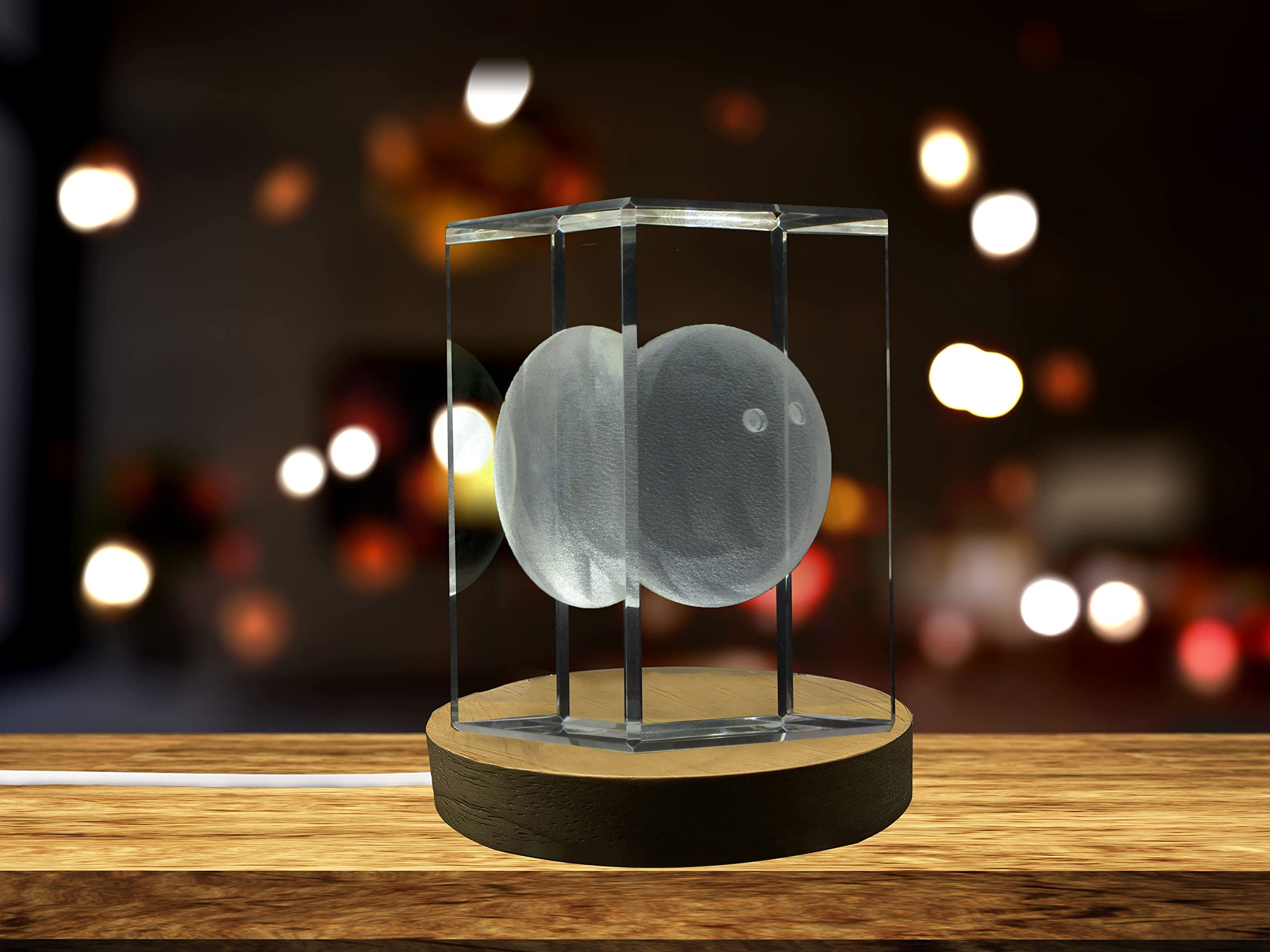 Squash Ball 3D Engraved Crystal 3D Engraved Crystal Keepsake/Gift/Decor/Collectible/Souvenir (XX-Large)