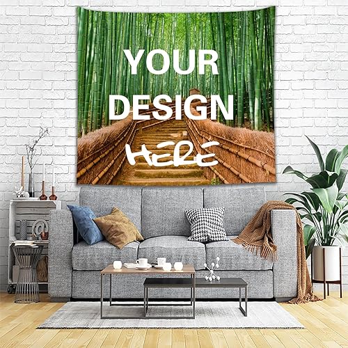 Miniatura 9 de Tapiz personalizado con cualquier imagen, textodiseño, tapiz personalizado para colgar en la pared para bodas, festivales familiares, cumpleaños,