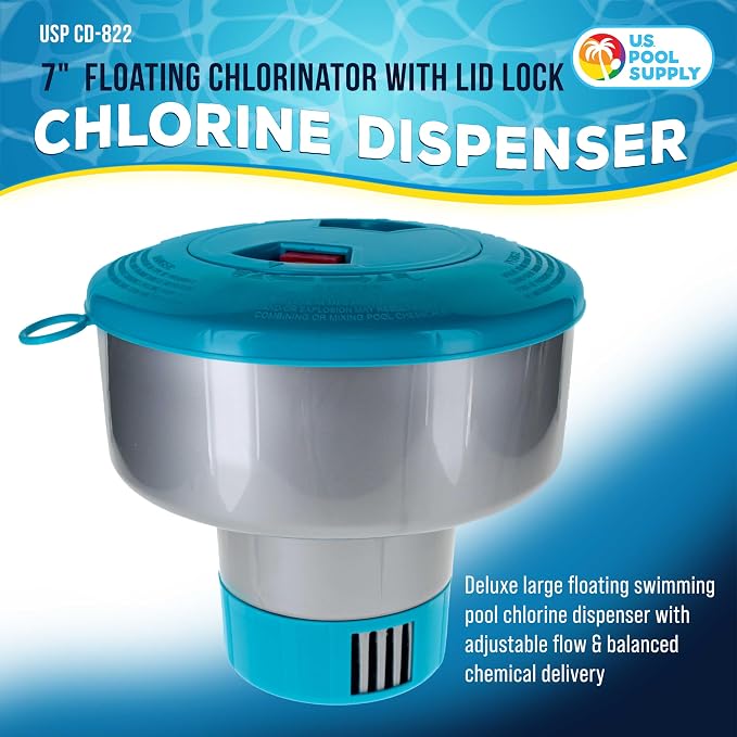 Dispensador flotante de cloro grande de 7 pulgadas miniatura 2