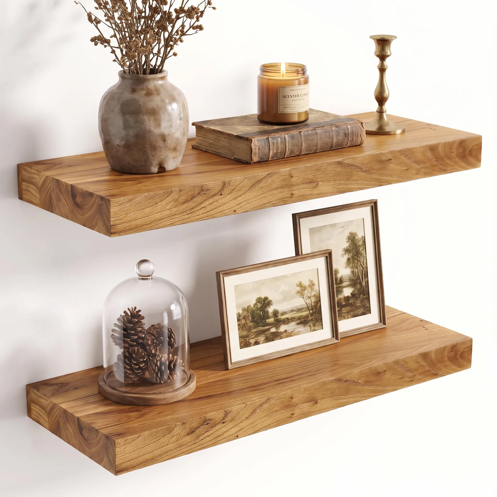 Fun Memories Natural Elm Live Edge Shelves