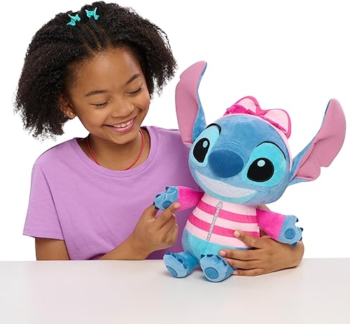 Miniatura 2 de Just Play Disney100 Years of Wonder Stitch as Cheshire Cat - Animal de peluche grande, juguetes para niños a partir de 2 años