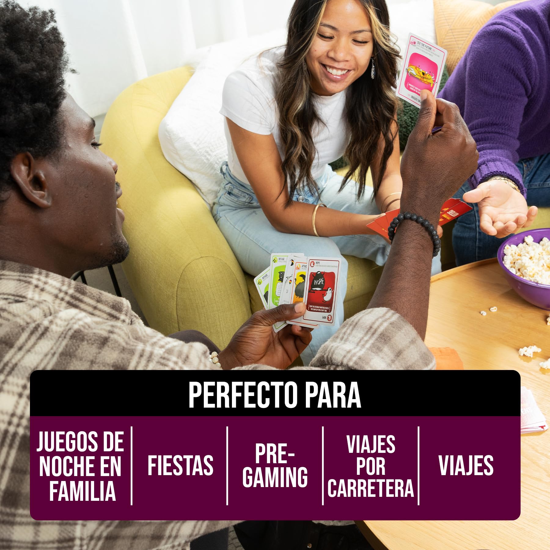 Asmodee Exploding Kittens Party Pack, Juego de Cartas de Estrategia Estilo Ruleta Rusa para Fiestas y Grupos Grandes, A Partir de 7 Años, De 2 a 10 Jugadores, 15 Minutos por Partida, Español