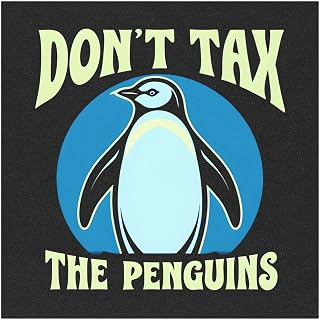 Anti Trump Anti Tariff Magnet, Penguin Car Decal, No Tax Political Magnet, 5x5 Auto Decoration, No Trade War Sign, Resist