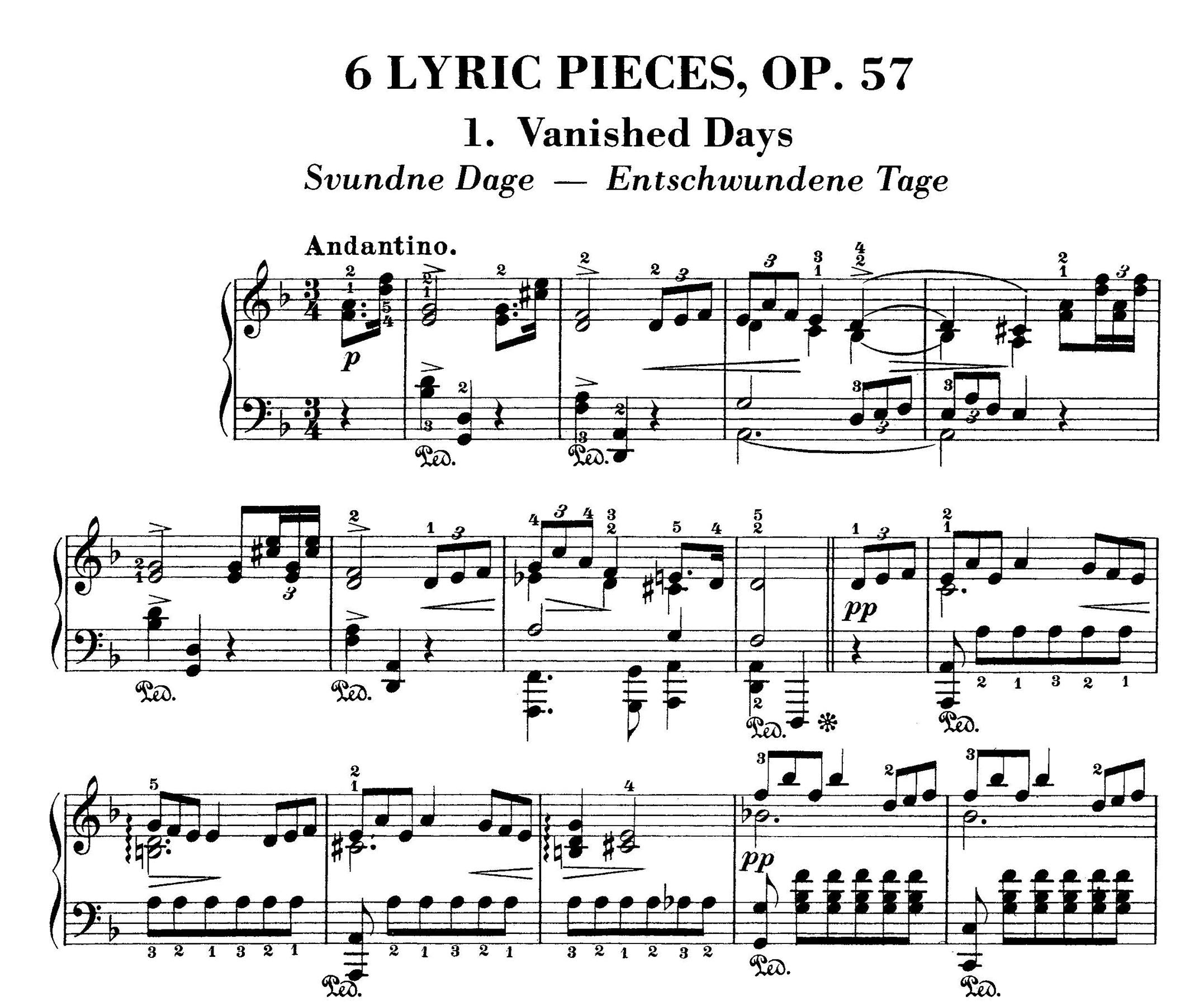 Complete Lyric Pieces For Piano. (Dover Classical Piano Music)