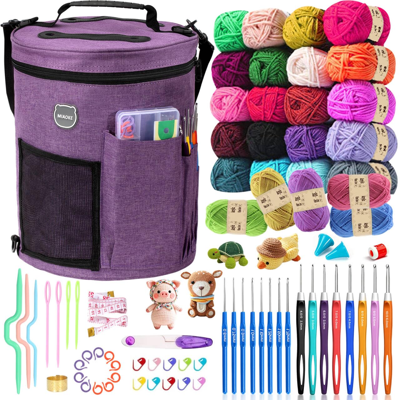MIAOKE 79 Piece Crochet Kit