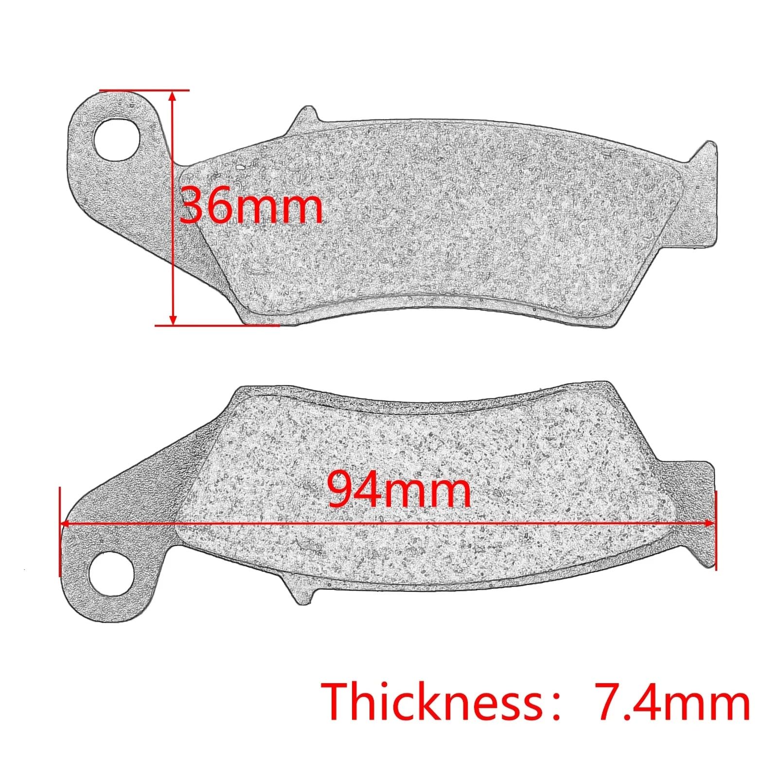 Compatibile con Yamaha per Yz250K per Yz250L per Yz250M per Yz250N per Yz250P 1998 1999 2000 2001 2002 Pastiglie Freno Anteriori per Moto Dirt Bike Motocicletta Pastiglie