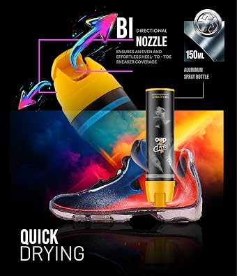 Crep Protect Shoe Deodorizer Spray - Foot & Shoe Odor Eliminator for Smelly Shoes, Sneakers, Boots, Suede & Nubuck - 24-Hour Freshness, Refreshing Scent (Fresh Linen, 5.07oz)