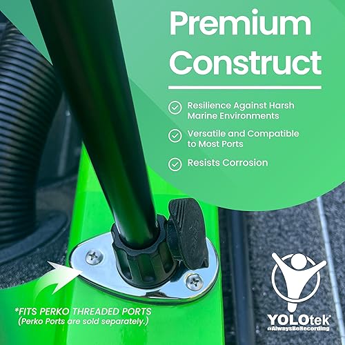 Miniatura 4 de YOLOtek Perko (collar) - Propiedad de veteranos - Base roscada luces de navegación segura para barco para popa o arco - Accesorios para barcos