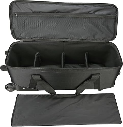 Miniatura 6 de MagicLine Estudio Trolley Case con mango telescópico retráctil 32.3 x 11 x 11.8 pulgadas32.3x11.0x11.8 in, estuche para cámara rodante, bolsa de