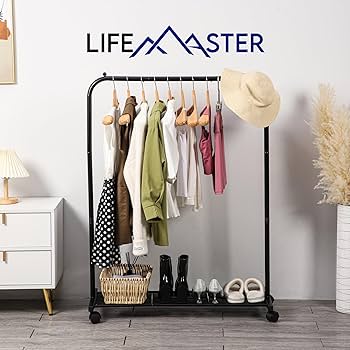 Amazon.com: Lifemaster Alloy Steel Clothes Rack - Pack of 1