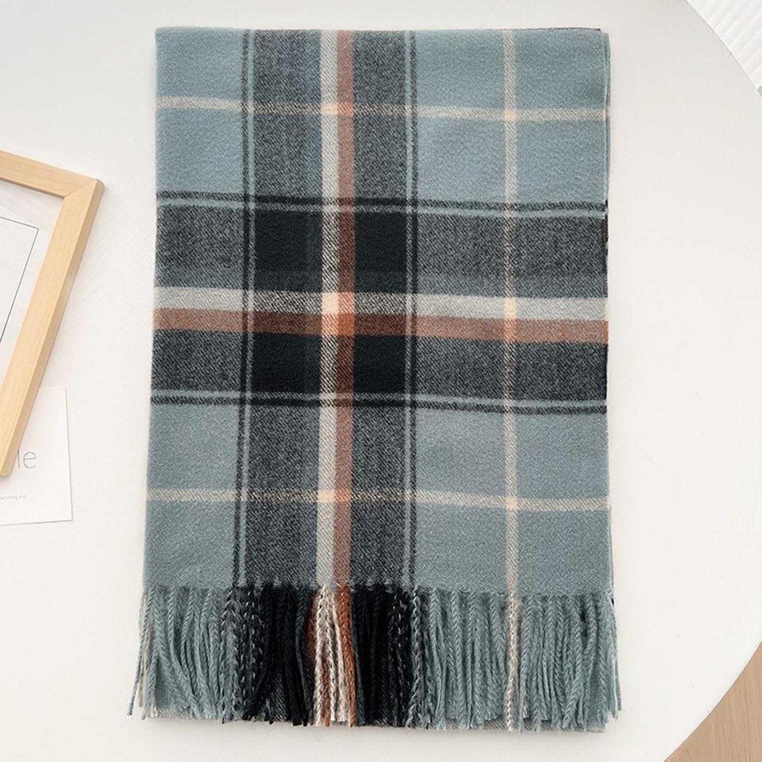 CYian Winter Scarf for Women Cashmere Feel Plaid Scarf Blanket Scarfs Winter Fall Shawls and Wraps Large Scarves Gifts