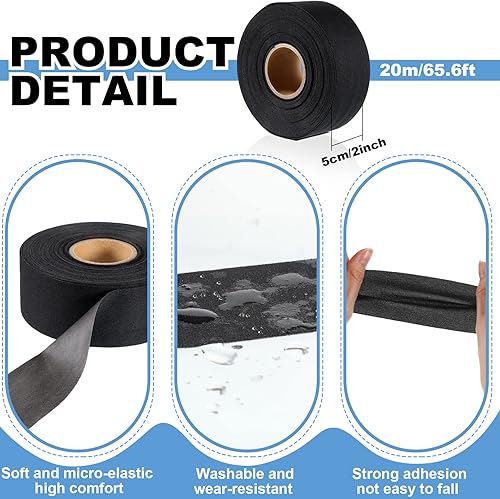 Miniatura 8 de Outus Cinta de sellado de costuras termoadhesivos de 32.8 pies, parche de sellado de costuras impermeable para traje de neopreno de neopreno, trajes