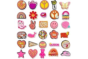 30Pcs Smiley Sunflower Charms for Crocs