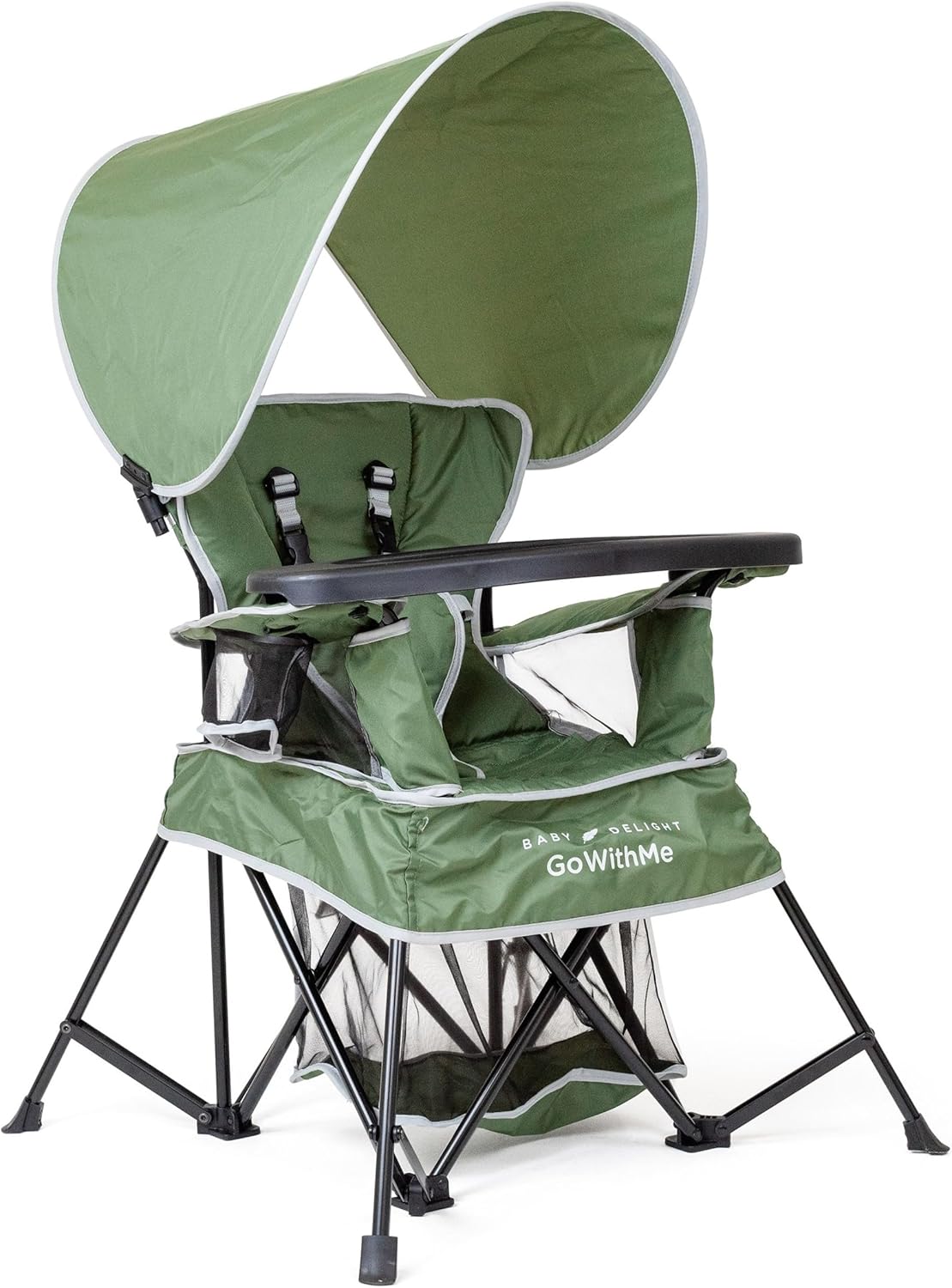 Baby Delight Go with Me Venture Deluxe Portable Chair | Moss Bud, Polyester, Green, 1 Count (Pack of 1)