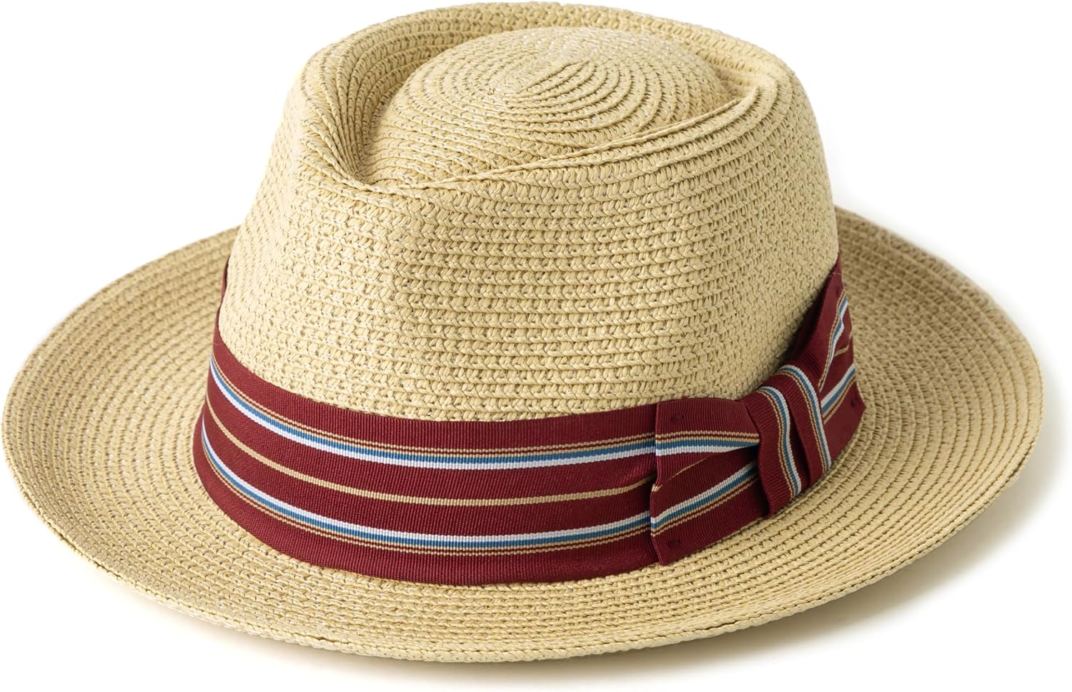 Mens Summer Straw Fedoras Wide Brim Beach Sun Hats
