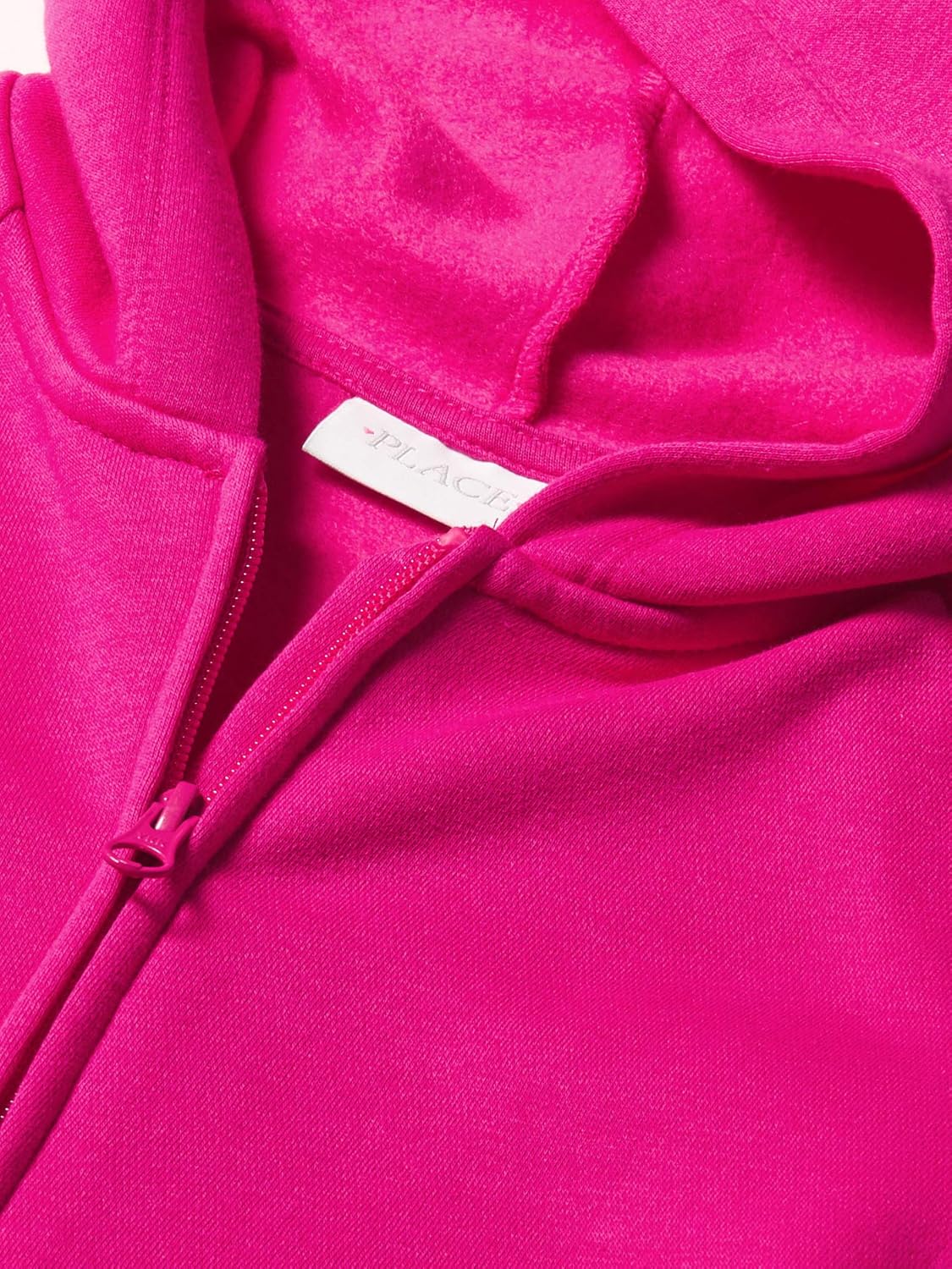 The Children's Place Girls' Uniform French Terry Zip Up Hoodie Aurora Pink XS (4) - Image 2