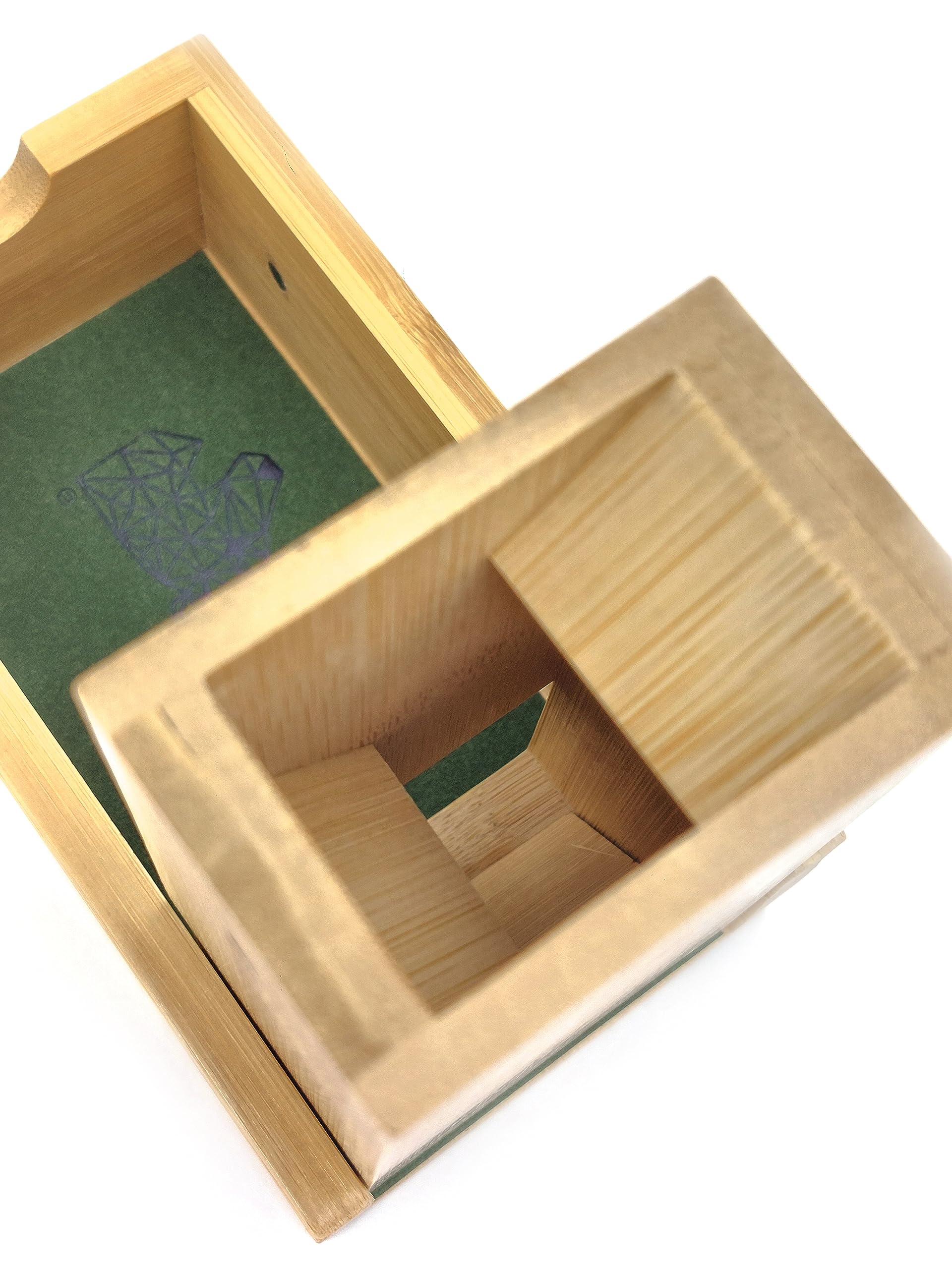 LORE Würfelturm Pen-and-Paper Würfeldesign für Tabletop Rollenspiele | Magnet-Stecksystem, Nachhaltiges Holz, braun, einklappbar DND, DSA, Cthulhu kompatibel