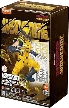 BLOKEES - Marvel Studio's Deadpool & Wolverine - Champion Class - CC05 - Wolverine Model Kit - Assembly Required - No Tools - No Cutting - No Glue - No Paint - Age 14+