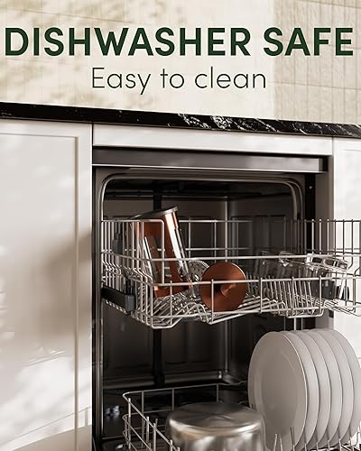 Miniatura 5 de BAYKA cafetera y tetera de prensa francesa de acero inoxidable 304, con sistema de filtración de 4 niveles, vidrio de borosilicato grueso resistente