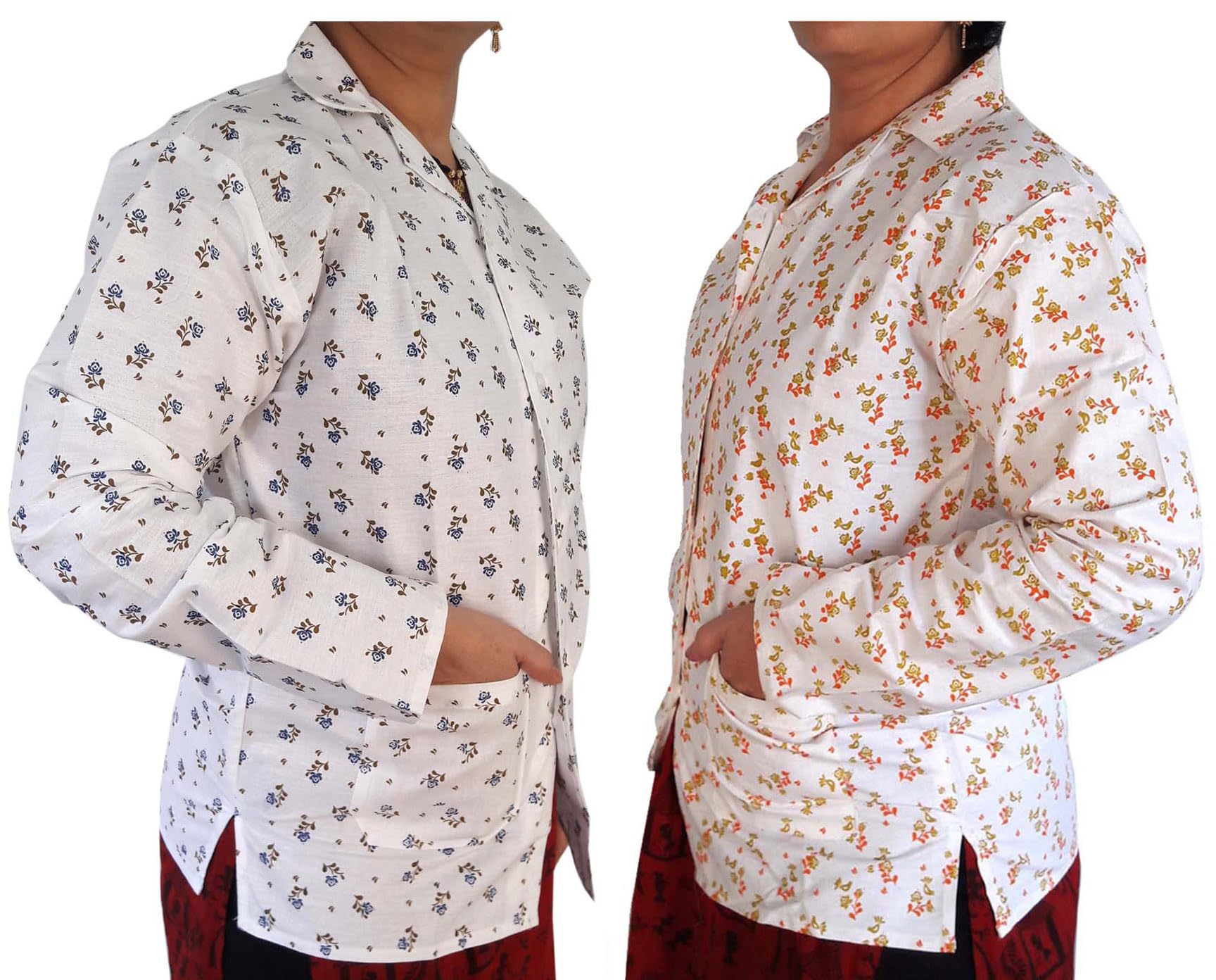 darsh traders Cotton Sun Coat for Womans Cotton Sun Coat for Girls Women's Printed Sun Coat for Ladies (Pack of 2)-picture-1