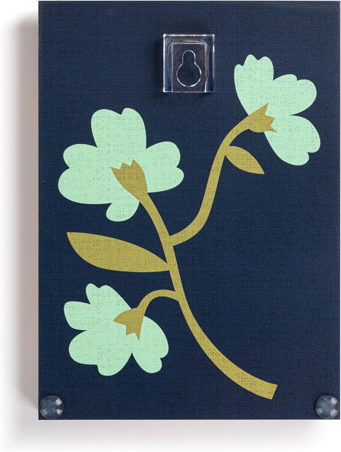 DEMDACO Hanging Tile Wall Art Everyday Home Décor, 5 x 7 Inch Acrylic, Floral Grow Together
