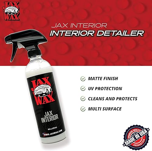Miniatura 2 de Jax Wax Interior Detailer - Limpiador y acondicionador de un solo paso, limpiador interior de coche y barco, 16 onzas